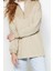 Kadın Tesettür Moda Şık Regular Dik Yaka Standart Kol Regular Fermuarlı Yaka Detaylı Örme Sweatshirt 3
