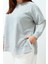 Kadın Tesettür Moda Şık Regular Bisiklet Yaka Standart Kol Regular Yıkamalı Örme Sweatshirt 3