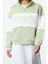 Kadın Moda Regular Fermuarlı Yaka Düşük Kol Regular Basic Baskılı Kalın Içi Polarlı Örme Sweatshirt 3