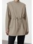 Kadın Tesettür Moda Şık Relaxed Bisiklet Yaka Düşük Kol Regular Örme Sweatshirt 1