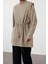 Kadın Tesettür Moda Şık Relaxed Bisiklet Yaka Düşük Kol Regular Örme Sweatshirt 2