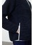 Kadın Moda Şık Regular Dik Yaka Düşük Kol Regular Peluş Örme Spor Sweatshirt 4