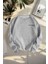 Unisex Moda Şık Oversize Bisiklet Yaka Standart Kol Standart Gri Geniş Kesim Sıcak Tutan Sweatshirt 1