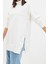 Kadın Oversize Dik Yaka Düşük Kol Uzun Uzun Geniş Kalıp Fermuarlı Kalın Içi Polarlı Örme Sweatshirt 2