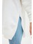 Kadın Oversize Dik Yaka Düşük Kol Uzun Uzun Geniş Kalıp Fermuarlı Kalın Içi Polarlı Örme Sweatshirt 4