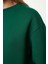 Kadın Moda Şık Relaxed Dik Yaka Düşük Kol Regular Kalın Içi Polarlı Rahat Kalıp Örme Sweatshirt 4
