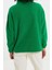 Kadın Moda Şık Regular Fermuarlı Yaka Düşük Kol Regular Fermuar Detaylı Polar Örme Sweatshirt 5