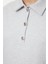 Kadın Moda Şık Regular Polo Yaka Standart Kol Regular Selanik Triko Kalıp Düğmeli Örme Sweatshirt 4