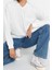 Kadın Moda Şık Regular Kapüşonlu Standart Kol Regular Basic Ince Örme Sweatshirt 2