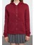 Kadın Moda Regular Kapüşonlu Standart Kol Regular BORDO001 Basic Kalın Içi Polarlı Örme Sweatshirt 1