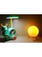 Geyik Tepe Lambalı Masa - Gece Lambası Ve 3d Led Küre 4