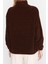 Kadın Moda Şık Regular Fermuarlı Yaka Düşük Kol Regular Fermuar Detaylı Polar Örme Sweatshirt 5