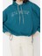 Kadın Moda Şık Relaxed Kapüşonlu Düşük Kol Uzun Kalın Içi Polarlı Triko Bant Detaylı Örme Sweatshirt 4