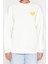 Kadın Oversize Bisiklet Yaka Düşük Kol Uzun Kalın Polarlı Sırt Kabartma Baskılı Örme Sweatshirt 1