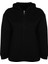 Kadın Büyük Beden Moda Şık Relaxed Kapüşonlu Düşük Kol Uzun Fermuarlı Ince Örme Sweatshirt 1