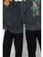 Kadın Moda Bol Bisiklet Yaka Standart Kol Standart Geniş Kesim Pamuk Mistik Temalı Sweatshirt 2