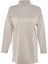 Kadın Tesettür Moda Şık Regular Dik Yaka Standart Kol Regular Örme Sweatshirt Tunik 1