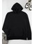 Unisex Oversize Kapüşonlu Standart Kol Standart Geniş Kesim Uzun Kol Sıcak Tutan Baskılı Sweatshirt 1