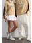 Unisex Oversize Dik Yaka Standart Kol Standart Geniş Kesim Fermuar Şehir Nakışlı Polar Sweatshirt 2