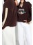Unisex Moda Şık Oversize Dik Yaka Standart Kol Standart Geniş Kesim Şehir Nakış Polar Sweatshirt 3