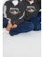 Unisex Oversize Dik Yaka Standart Kol Standart Antrasit Geniş Kesim Fermuar Nakışlı Polar Sweatshirt 3