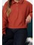 Kadın Fermuarlı Yaka Düşük Kol Selanik Triko Fermuarlı Yaka Normal Kalıp Örme Sweatshirt 2