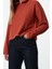 Kadın Fermuarlı Yaka Düşük Kol Selanik Triko Fermuarlı Yaka Normal Kalıp Örme Sweatshirt 3