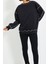 Kadın Bol Bisiklet Yaka Düşük Kol Uzun Normal Kalıp Karyoka Dikişli Kalın Polarlı Örme Sweatshirt 3