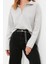 Kadın Fermuarlı Yaka Düşük Kol Selanik Triko Fermuarlı Yaka Normal Kalıp Örme Sweatshirt 1