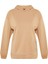Kadın Moda Şık Relaxed Kapüşonlu Düşük Kol Regular Baskılı ve Şardonlu Örme Sweatshirt 1