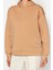 Kadın Moda Şık Relaxed Kapüşonlu Düşük Kol Regular Baskılı ve Şardonlu Örme Sweatshirt 4