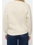 Kadın Regular Bisiklet Yaka Düşük Kol Regular Kalın Içi Polarlı Normal Kalıp Basic Örme Sweatshirt 5