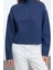 Kadın Fermuarlı Yaka Düşük Kol Selanik Triko Fermuarlı Yaka Normal Kalıp Örme Sweatshirt 3