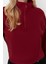 Kadın Fermuarlı Yaka Düşük Kol Selanik Triko Fermuarlı Yaka Normal Kalıp Örme Sweatshirt 3