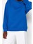 Kadın Moda Oversize Bisiklet Yaka Düşük Kol Uzun Rahat Kesim Basic Kalın Içi Polarlı Örme Sweatshirt 4