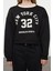 Kadın Oversize Bisiklet Yaka Düşük Kol Crop Slogan Geniş Kalıp Kalın Içi Polarlı Örme Sweatshirt 1