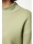 Kadın Moda Oversize Dik Yaka Düşük Kol Uzun Geniş Kalıp Fermuarlı Kalın Içi Polarlı Örme Sweatshirt 4