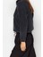 Kadın Moda Şık Regular Fermuarlı Yaka Düşük Kol Regular Fermuar Detaylı Polar Örme Sweatshirt 4