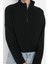 Kadın Fermuarlı Yaka Düşük Kol Selanik Triko Fermuarlı Yaka Normal Kalıp Örme Sweatshirt 1