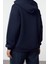 Kadın Oversize Kapüşonlu Standart Kol Standart Kalın Polarlı Baskılı Geniş Kalıp Örme Sweatshirt 5