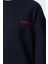 Kadın Moda Şık Regular Bisiklet Yaka Düşük Kol Regular Nakışlı Sweatshirt 4
