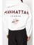 Kadın Moda Şık Relaxed Kapüşonlu Düşük Kol Crop Sırt Baskı Detaylı Şardonlu Örme Sweatshirt 5