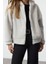 Kadın Moda Regular Kapüşonlu Düşük Kol Regular Peluş Normal Kalıp Fermuarlı Kalın Örme Sweatshirt 5