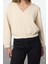 Kadın Moda Şık Regular Kapüşonlu Düşük Kol Regular Normal Kalıp Esnek Örme Sweatshirt 1