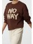 Kadın Moda Regular Bisiklet Yaka Düşük Kol Regular Slogan Nakışlı Normal Kalıp Kalın Örme Sweatshirt 3
