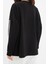 Kadın Moda Şık Oversize Bisiklet Yaka Düşük Kol Uzun Şerit Detaylı Geniş Kalıp Ince Örme Sweatshirt 5