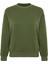 Kadın Regular Bisiklet Yaka Düşük Kol Regular Kalın Içi Polarlı Normal Kalıp Basic Örme Sweatshirt 1
