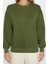 Kadın Regular Bisiklet Yaka Düşük Kol Regular Kalın Içi Polarlı Normal Kalıp Basic Örme Sweatshirt 4