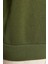 Kadın Regular Bisiklet Yaka Düşük Kol Regular Kalın Içi Polarlı Normal Kalıp Basic Örme Sweatshirt 5