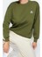 Kadın Bisiklet Yaka Standart Kol Animal Nakışlı Normal Kalıp Kalın Içi Polarlı Örme Sweatshirt 3